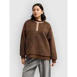 Quiksilver Barranco Crew Fleece Pullover pine bark Gr. L