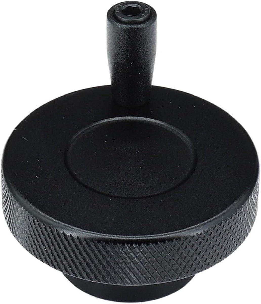 Handwiel met bakelieten handgreep, zwart, 80 mm diameter