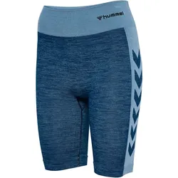 hummel hmlCLEA Seamless Radlershorts Damen 7782 - navy peony/faded denim L