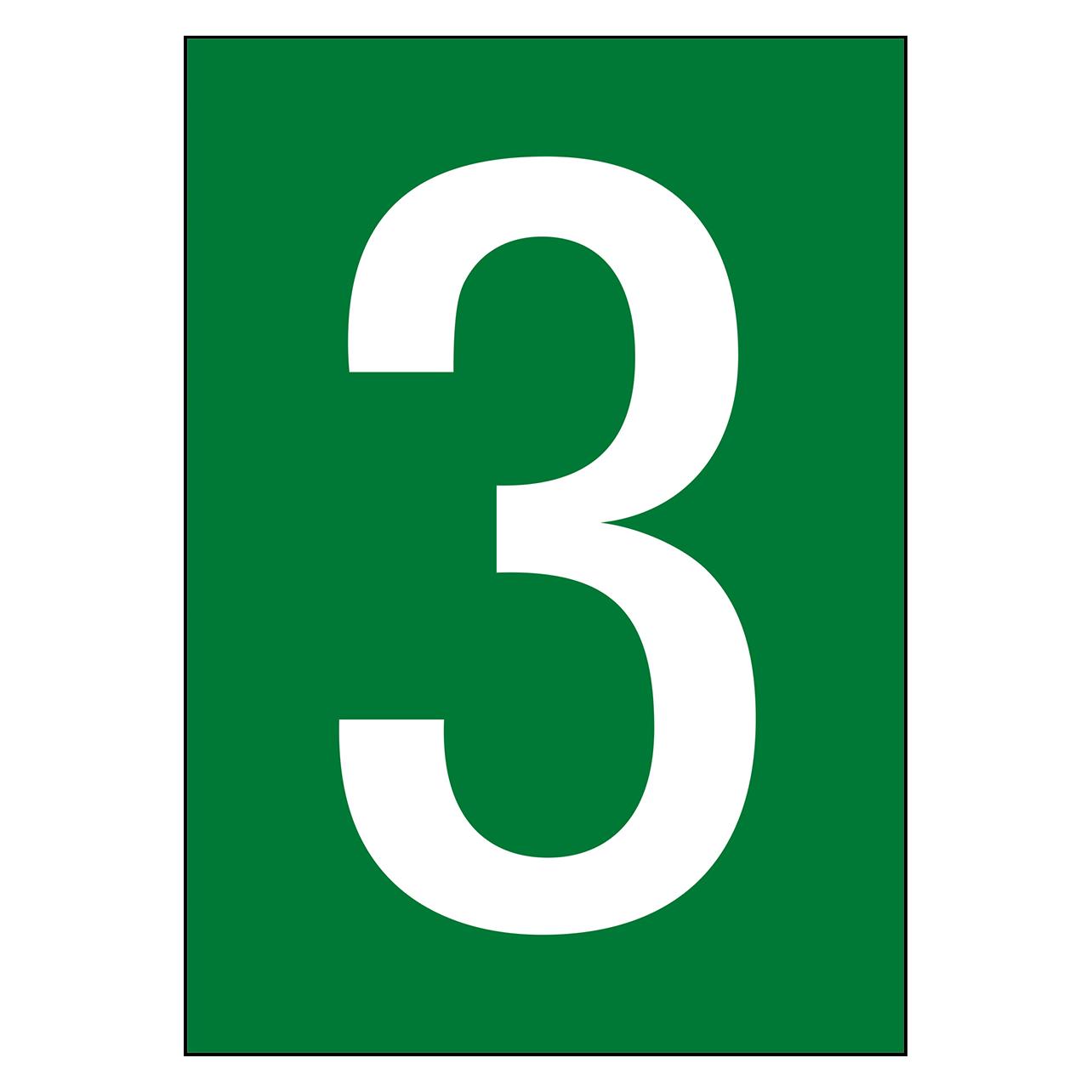 Brady A4-Etiketten mit Zahlen und Buchstaben (NL7541A4GR-3)
