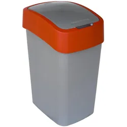 Curver Pacific Flip Bin for Separation, geneigt, 50 l, rot (CUR000176), Abfalleimer, Rot