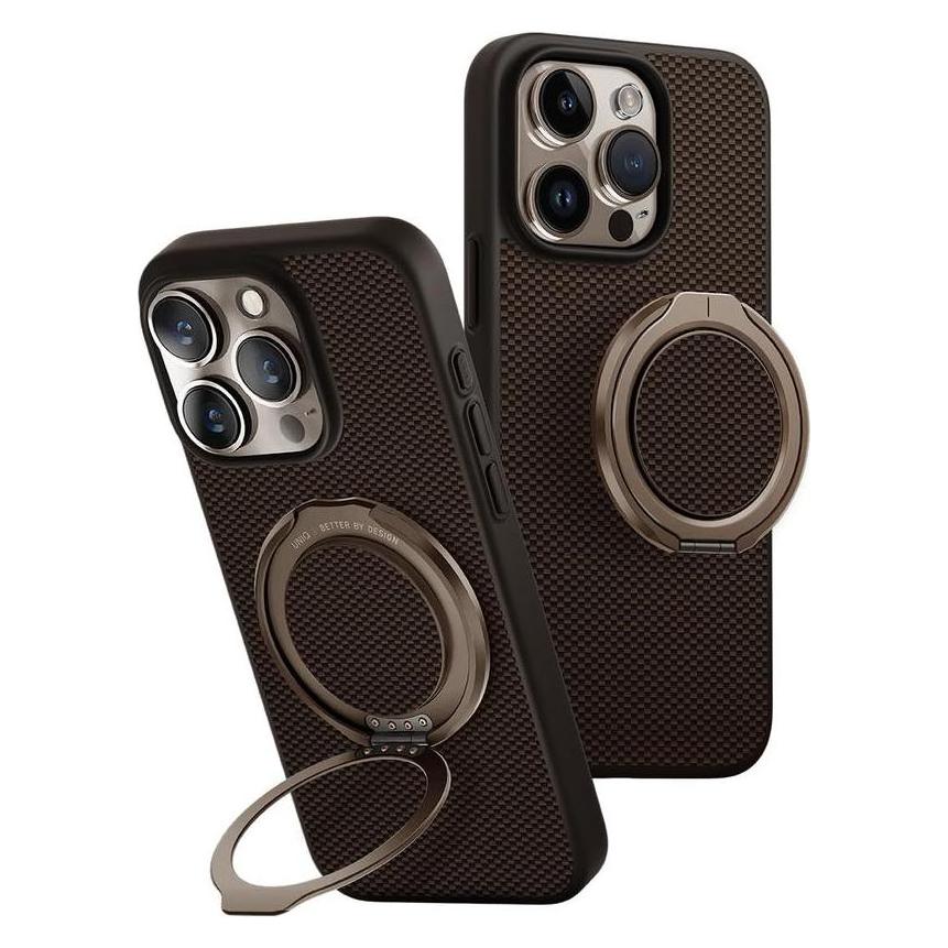 Uniq Keva Air Magclick Charging GripFit Case for iPhone 16 Pro - Brown (Apple iPhone 16 Pro) (Uni001517-0)