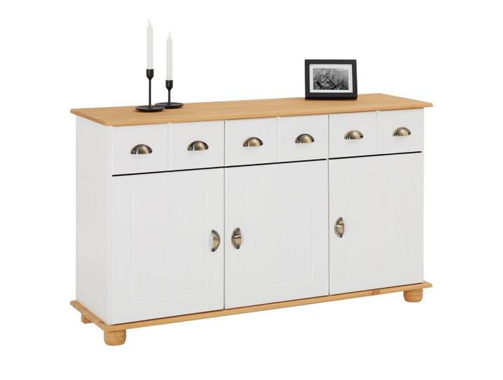 APOTHEKERKOMMODE COLMAR weiß/braun