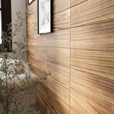 Wallniture "17"" x 4.5"" Wood Wall Panels for Interior Wall Decor, DIY Art Craft Boards, DIY Wall Paneling for Home Organization, Burnt Color"