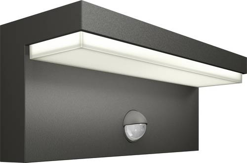 Philips LED Bustan 8720169257399 LED-Außenwandleuchte mit Bewegungsmelder LED 3.8W Anthrazit
