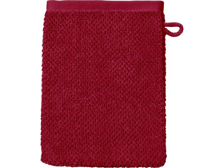Waschhandschuh ROSS SELECTION , rot (rubin), B:16cm L:21cm, Frottier, Handtücher, Waschhandschuh, 100 % Bio-Baumwolle