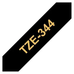 Brother, Beschriftungsband, Laminiertes Band (1.80 cm, Gold, Schwarz)