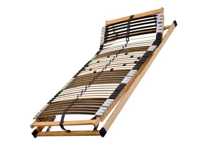 DaMi MediFlex T200 7-Zonen Lattenrost mit Kopf- & Fußverstellung, 120x200 cm, aus Buchenholz fertig montiert, 42 Leisten, extrem ergonomisch & stabil, Bettrahmen Lattenrahmen Federlatten Bed Frame