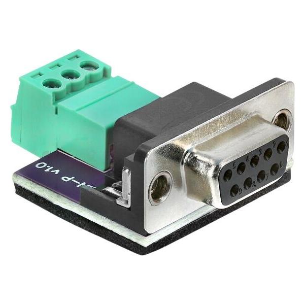 Delock D-Sub 9 Pin Buchse zu 3 Pin Terminalblock Adapter für CAN / LIN Bus (91293) (91293)