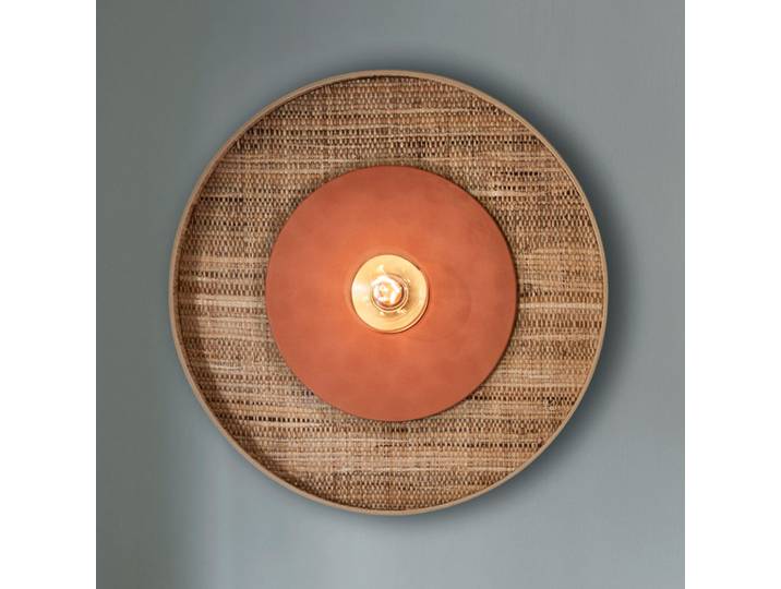 Applique murale Portinatx en terre cuite, Ø50cm - MARKET SET - Salon / séjour - Design - Céramique - Rond