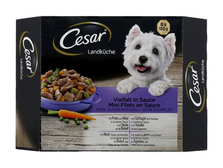 Cesar Hunde Nassfutter Landragout diverse Sorten 8x150g