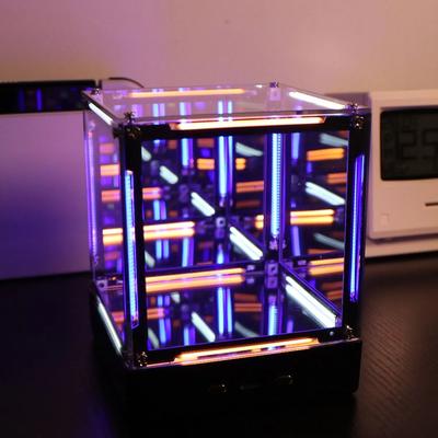 Inspire Essentials 4D Hypercube LED Night Light Infinity Cube Display Lamp a