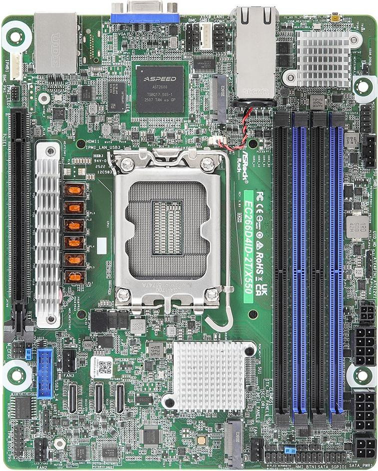 ASRock EC266D4ID-2T/X550 mini-ITX moederbord, socket 1700, DDR5