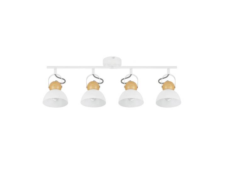 Nettlife Deckenstrahler Foreman 4-flammig 66/21/15 cm, Weiß, Metall, E27, 21x15x66 cm, Lampen & Leuchten, Innenbeleuchtung, Spots & Strahler, Deckenspots