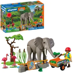 Playmobil Elefant mit Tierpfleger (72068, Playmobil Animals & Friends)