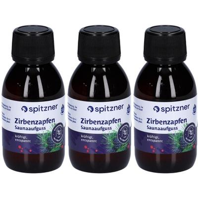 Spitzner Saunaaufguss Zirbenzapfen x3 3x125 ml Konzentrat