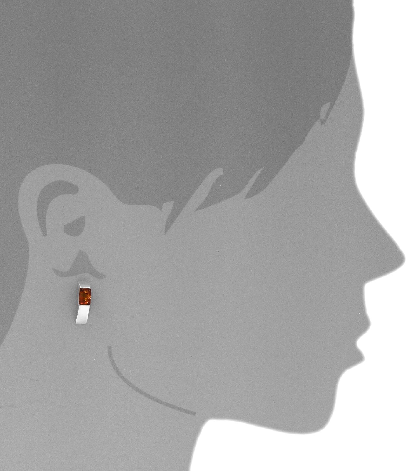 Paar Ohrstecker OSTSEE-SCHMUCK "Ostsee-Schmuck Ohrstecker Kayla Ohrstecker Kayla", weiß (weiß, neutral), Ohrringe, Damen, 18x5mm, Silber 925 (Sterlingsilber), Paar Ohrstecker