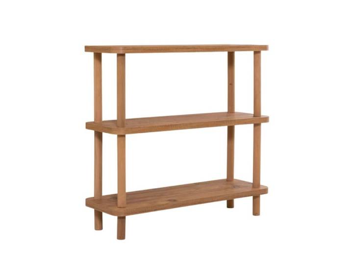 CALICOSY - Etagère 3 tablettes décor pin atlantique L80 cm - STEP - Bois clair