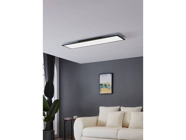 Plafonnier à LED Salobrena 120cm Noir Matériau : Métal, Matière plastique Surface en métal : Laqué Type de matière synthétique : Polycarbonate