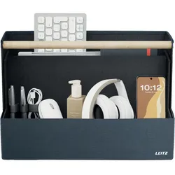 LEITZ Schreibtisch Organizer mit Holzgriff, aus Stoff