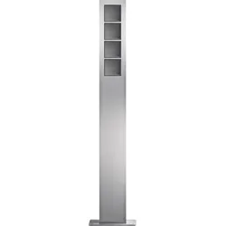 Hager REM404X modular Standsäulen 4/1 Edelstahl matt gebürstet