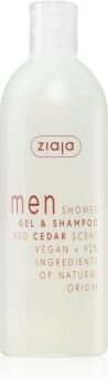 Ziaja Men champô e gel de duche 2 em 1 Red Cedar 400 ml. Men