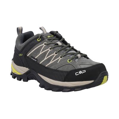 Wanderschuh CMP "RIGEL LOW WP TREKKING SHOES", Herren, Gr. 41, Synthetik, grau (grau, cardmom), Leder, Schuhe Wanderschuh, wasserdicht