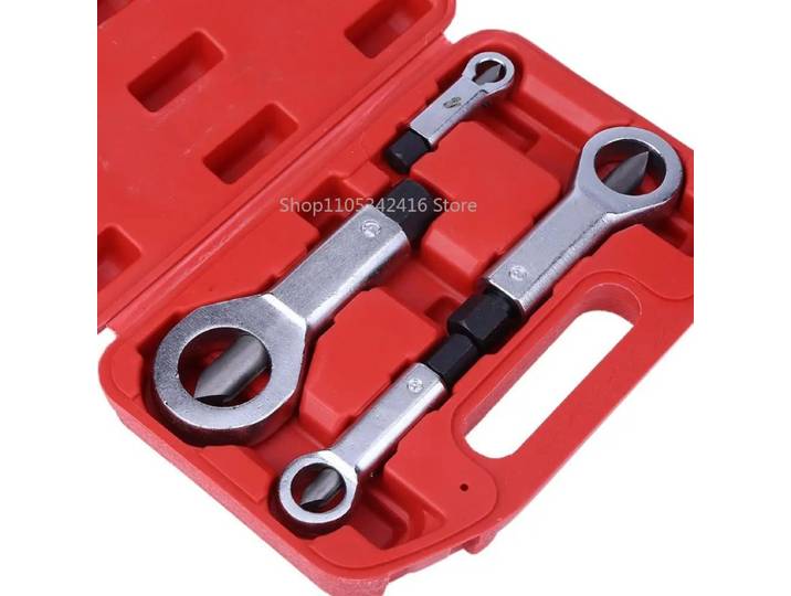 Kit d'outils de démontage d'écrous robustes 9-27 mm, extracteur de vis et écrous endommagés, clé de démontage manuelle ​