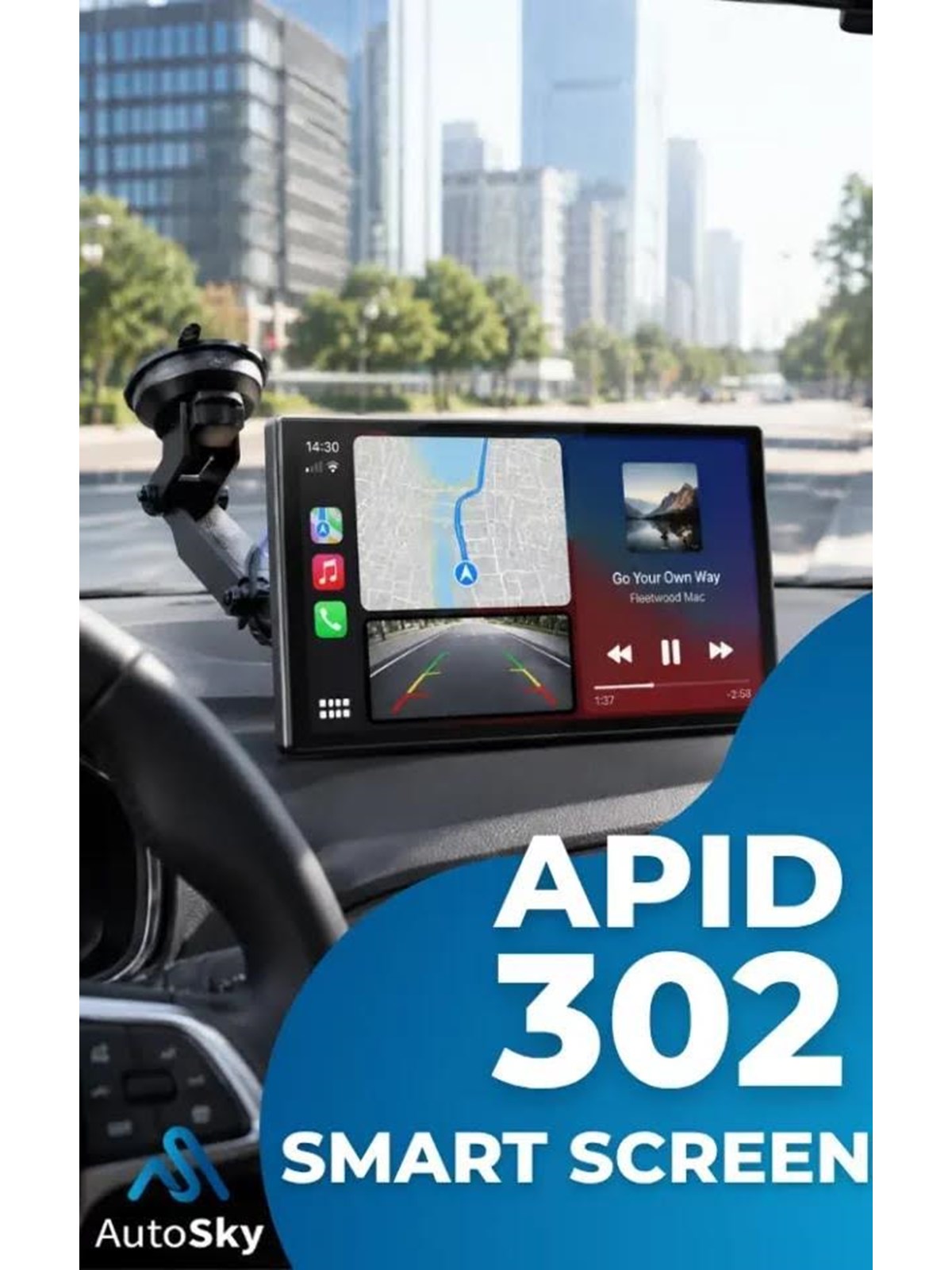 Autosky APID-302 display