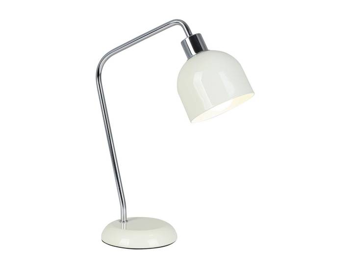 Tischleuchte Ilka Weiß/Chromfarben max. 25 Watt