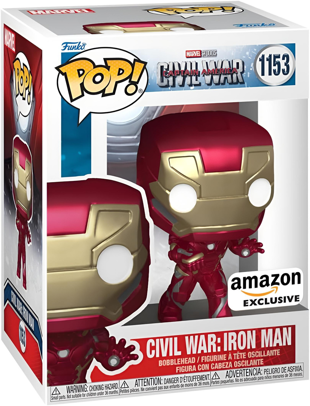 Funko Pop! Marvel Captain America Civil War Iron Man Bouw een scène #1153 Speciale Editie
