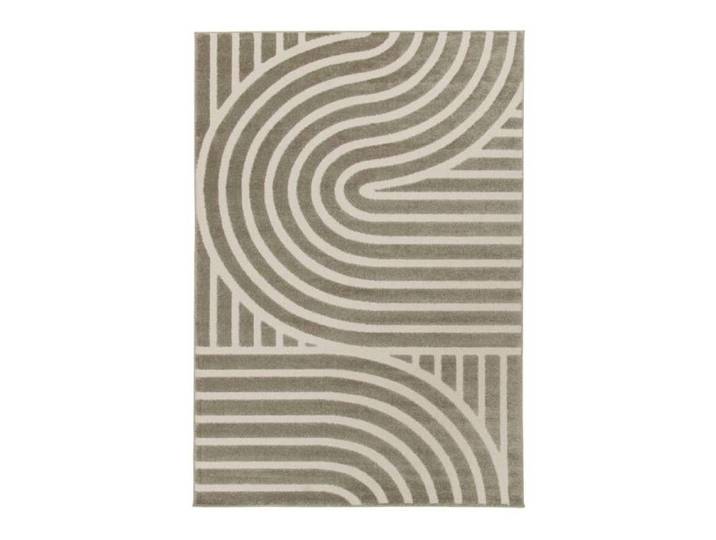 Tapis intérieur motif graphique taupe 120x170cm - Enzo