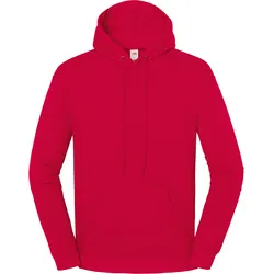 Fruit of the Loom Iconic 250 Hooded Sweat Unisex Hoodie mit CiCLO® Technologie, leicht & nachhaltig, rot, 2XL