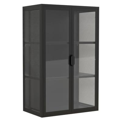 Stahl Wandvitrine Hängevitrine Vitrine Glas Flokas