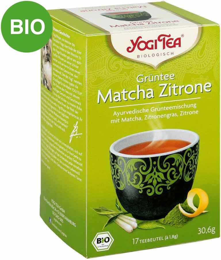 Yogi Tea Grüntee Matcha Zitrone Filterbeutel 17X1.8g