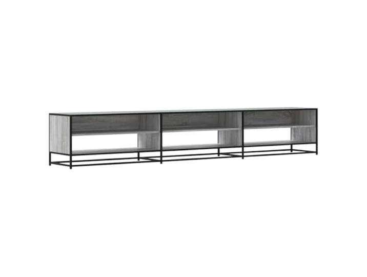 LKJephalotrope TV-Schrank Grau Sonoma 270x40x46 cm Holzwerkstoff Praktisches TV-Möbel für Wohnzimmer und Schlafzimmer mit 6 Fächern, stabilem Metallgestell und 70 kg Belastbarkeit.