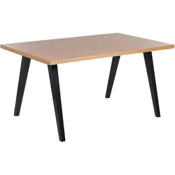 ESSTISCH 150/90/75 cm Hellbraun, Schwarz Rechteckig Lenister