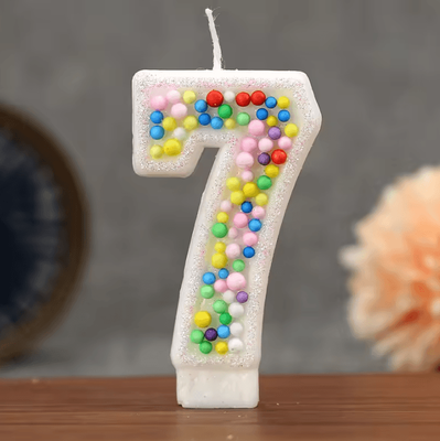 Inspire Curations Colorful Ball Number Birthday Candles 09 Creative Cake Topper 7
