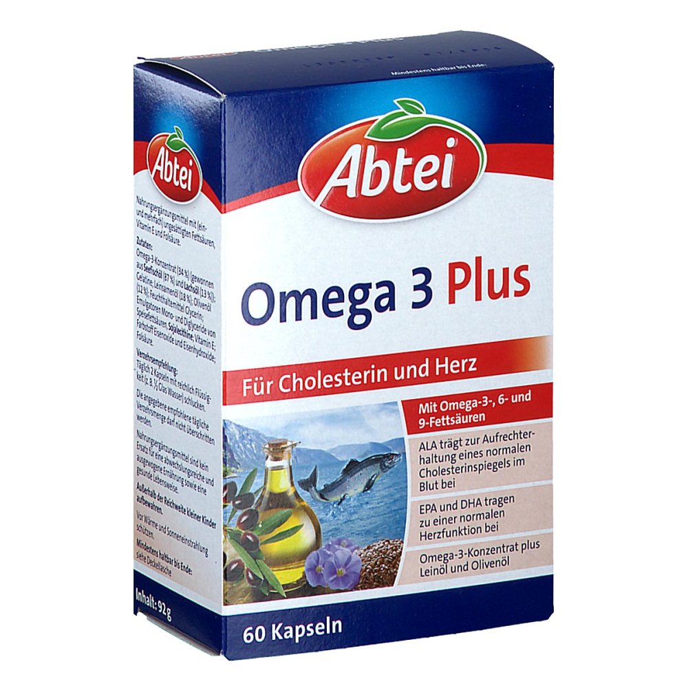 Perrigo Deutschland GmbH Abtei Omega-3 Plus Kapseln Tf 17944099