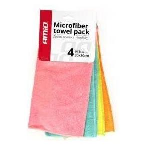 Amio Cwash-02 Mikrofasertücher - 4er-Pack - 30 x 30 cm - Autopflege (41940424)