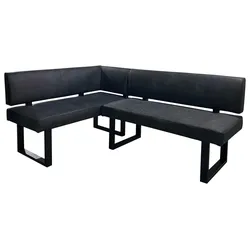 Eckbank Vancouver Anthrazit/Schwarz