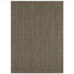 TT Home, Teppich, Teppich Garten Wetterfest Wohnzimmer Boho Natürliche Farben Struktur Jute Optik (280 x 200 cm)