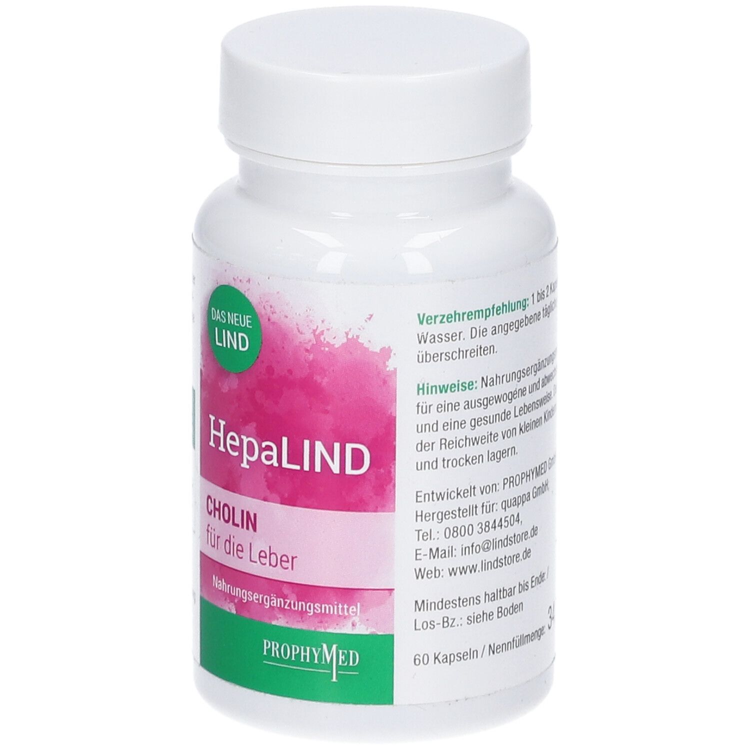 Hepalind Cholin Fuer Leber 60 St Kapseln