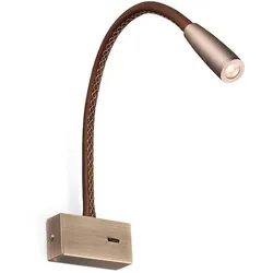 Faro LED Wandleuchte LEAD 3W, 3000K, IP20, bronze Leser FAR-62704