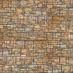 zaun|zu® Sichtschutzstreifen Stein Bunt bedruckter Sichtschutz 2,5m x 2,0m