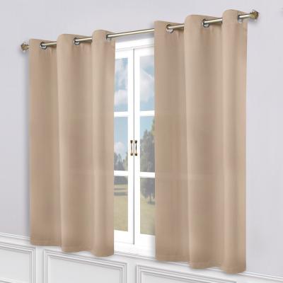 Superior Modern Solid Washable Room Darkening Curtains, Set of 2 Panels