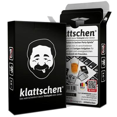DENKRIESEN - klattschen® - Trinkspiel - SPIELKARTENKARTON 'Das wahrscheinlich beste Trinkspiel aller Zeiten'