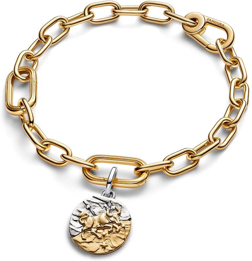 PANDORA Talisman Stier Medaillon Charm silber-gold