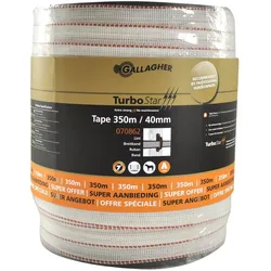 Gallagher Schriklint TurboStar (40 MM / Wit) - 350 Meter (Pferd), Tierhygiene