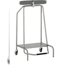 Tournus Müllsackhalter mit Klammer. Auf Rollen. Für 110 Liter Säcke.  Abmessungen B x T x H : 450 x 535 x 900 mm